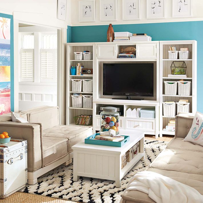 Beadboard Media Hutch (49