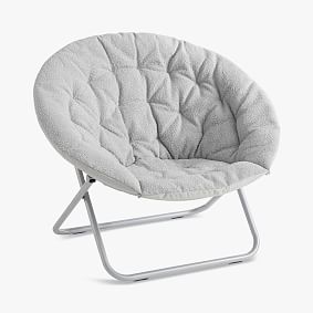 Chunky Bouclé Mist Grey Hang-A-Round Chair