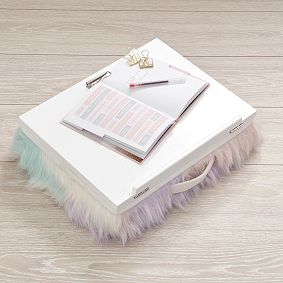 Faux-Fur Adjustable Lapdesk