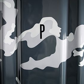 Channeled Hard-Sided Gray Camo Carry-on Spinner