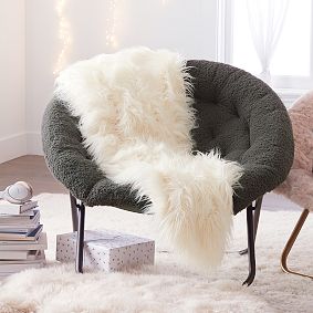 Himalayan Faux-Fur Pillow &amp; Throw Gift Set