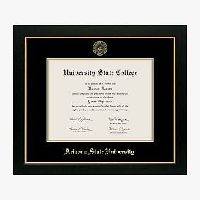 College Diploma Frame - Black