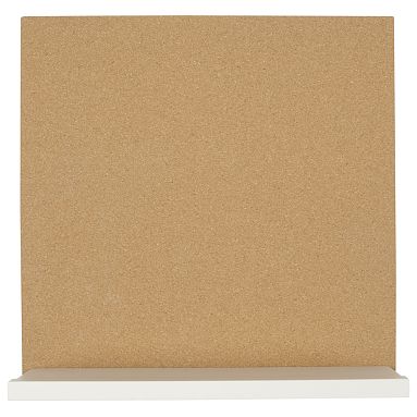 Corkboard with 4" White Ledge