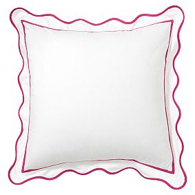 Vienna Scallop Duvet Cover, Pink Magenta