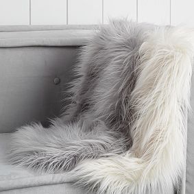 Faux-Fur Chair Throw