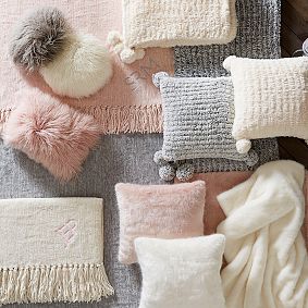 Faux-Fur Rabbit Throw