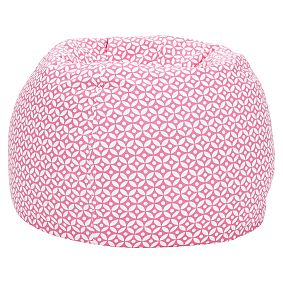 Large Pink Petal Dot Beanbag