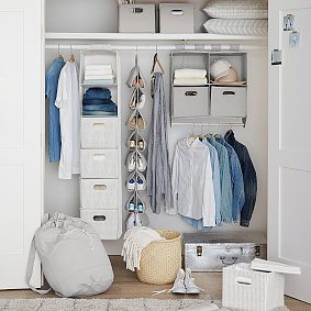 Hanging Closet Double Bar Organizer