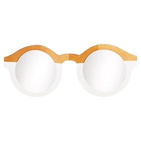 3-D Glasses, Wood And Mirror