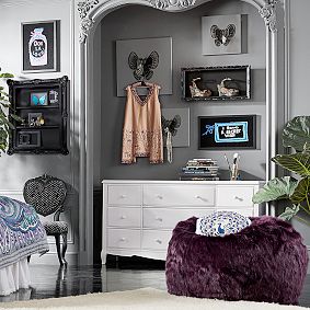 Large Anna Sui Purple Beanbag