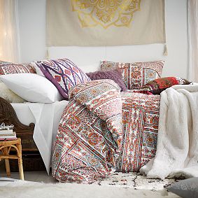 Paloma Paisley Duvet Bedding Set with Duvet Cover, Duvet Insert, Sham, Sheet Set + Pillow Inserts