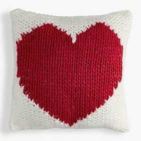 St. Jude Heart Knit Pillow