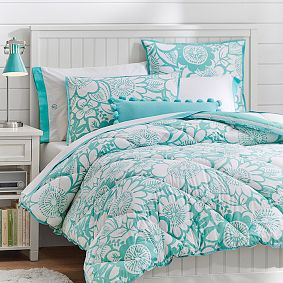 Blooming Garden Comforter &amp; Sham, Pool