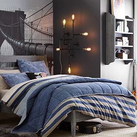 Dylan Stripe TXL Duvet Cover 