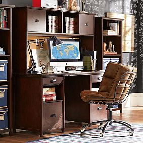 Chatham Large Storage Desk + Hutch