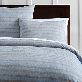 Organic Stripe Full/Queen Duvet Cover