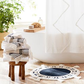 Round Tassel Bath Mat