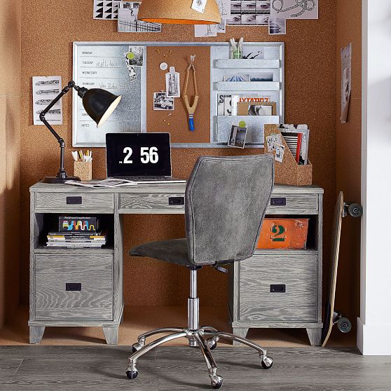 Findley Pedestal Teen Desk | Pottery Barn Teen