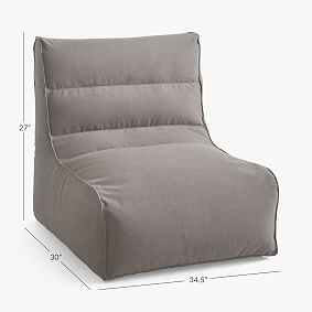 Enzyme Washed Canvas Light Gray Levi Lounger