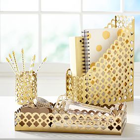 Golden Glam Desk Accessories