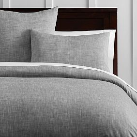 Organic Solid Texture Duvet Cover