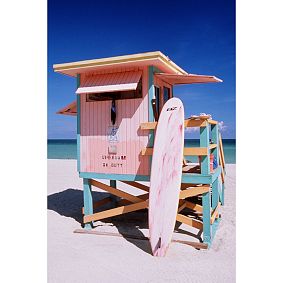Lifeguard Station Wall Mural