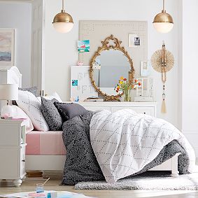 Mia Floral Organic Duvet Cover
