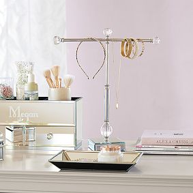 Mirrored Necklace Holder