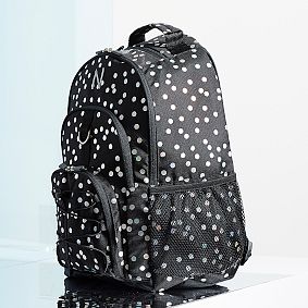 Gear-Up Iridescent Dot Black Backpack