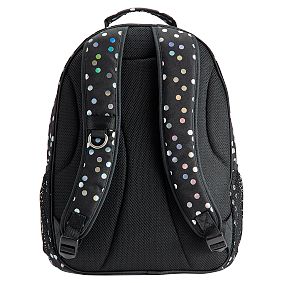 Gear-Up Iridescent Dot Black Backpack