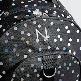 Gear-Up Iridescent Dot Black Backpack