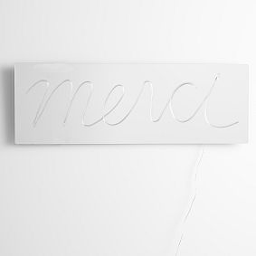 Merci Neon Mirror Wall Light