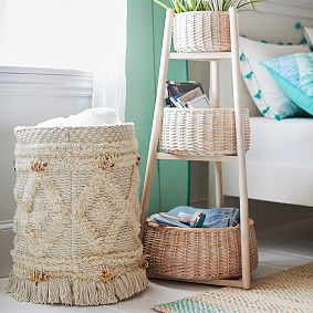 Rattan 3-Tier Storage Tower