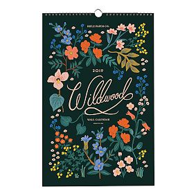 Rifle Paper Co. Wildwood 2019 Hanging Calendar