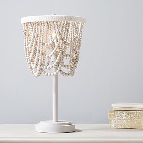 Draped Bead Table Lamp