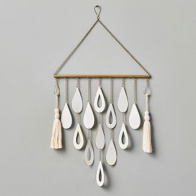 Ceramic Teardrop Wall Hanging