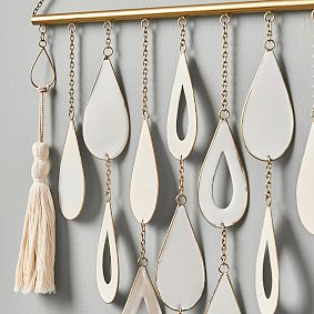 Ceramic Teardrop Wall Hanging