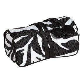 Jet Set Black Zebra Mani Pedi Roll