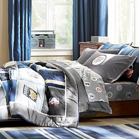 NBA Patchwork Quilt + Sham