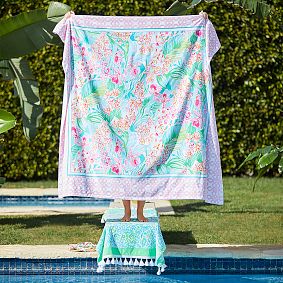 Lilly Pulitzer Via Flora for Two Beach Towel UPF 50+