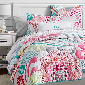 Ocean Bloom Wholecloth Sham