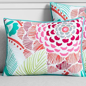 Ocean Bloom Wholecloth Sham