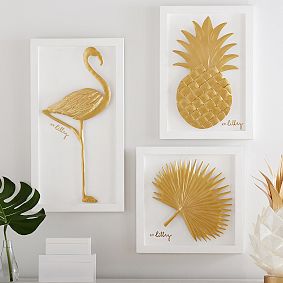 Lilly Pulitzer Tropics Wall Art, Set of 3