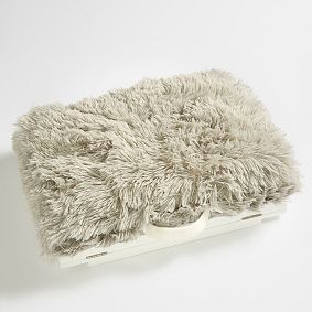 Fluffy Luxe Faux-Fur Adjustable Super Storage Lapdesk