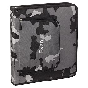 Gear-Up Classic Black Camo Homework Holder
