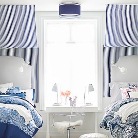 Navy Flush Mount Shade