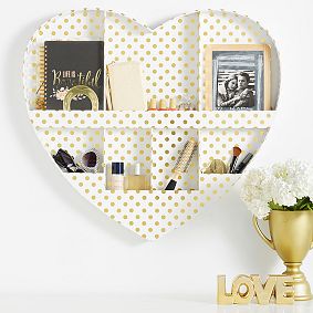 Paper Heart Wall Organizer