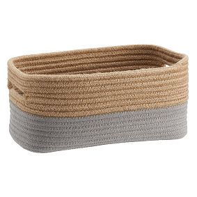 Tonal Rope Baskets, Gray