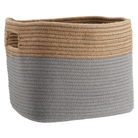 Tonal Rope Baskets, Gray