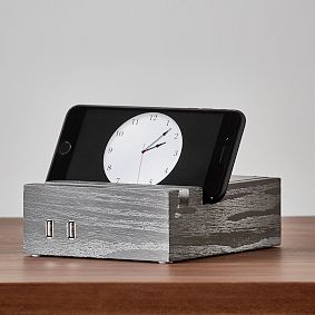 Classic Wooden Bedside Tech Stand